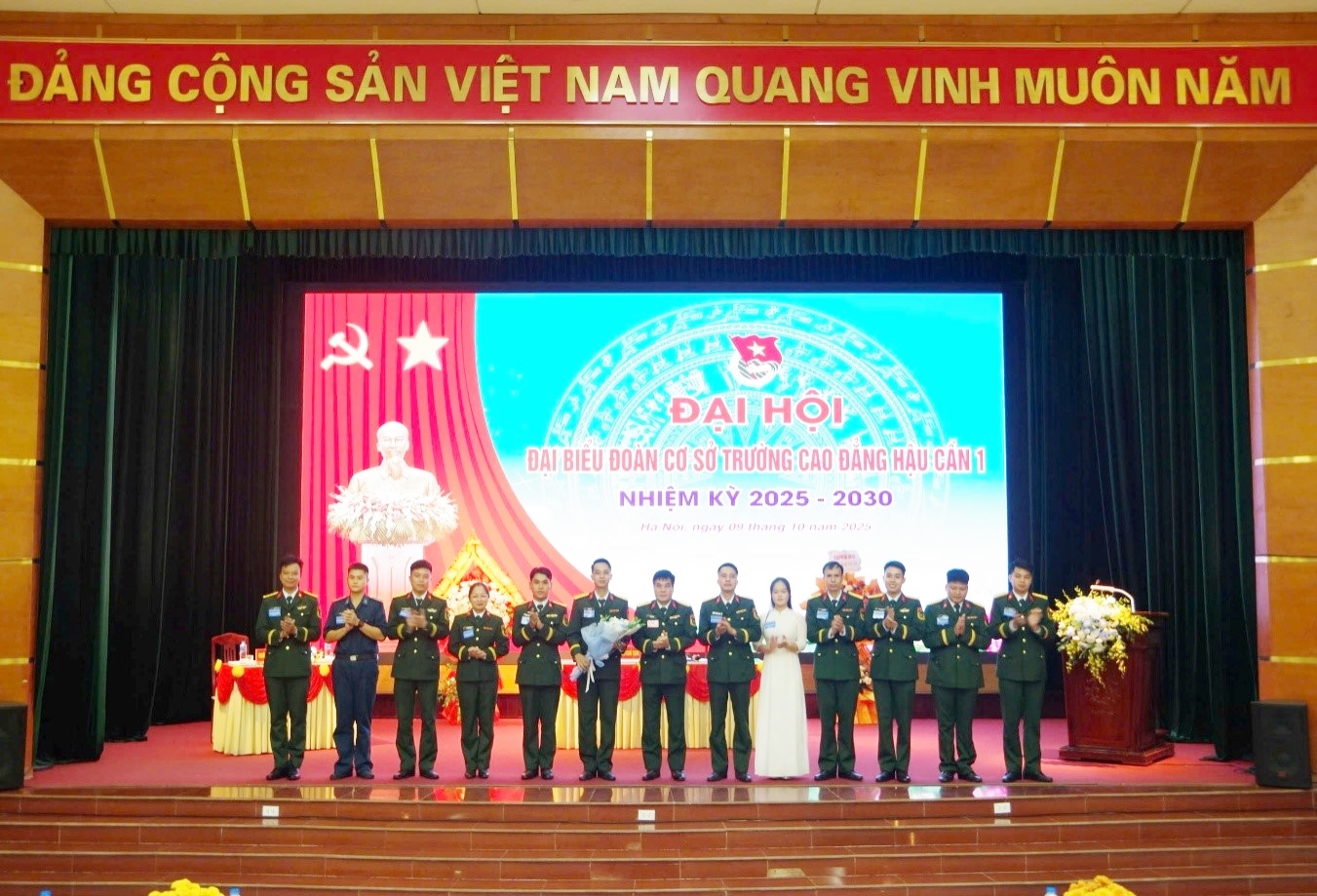 ĐẠI HỘI ĐOÀN CƠ SỞ TRƯỜNG CAO ĐẲNG HẬU CẦN 1 NHIỆM KỲ 2025-2030  THÀNH CÔNG TỐT ĐẸP