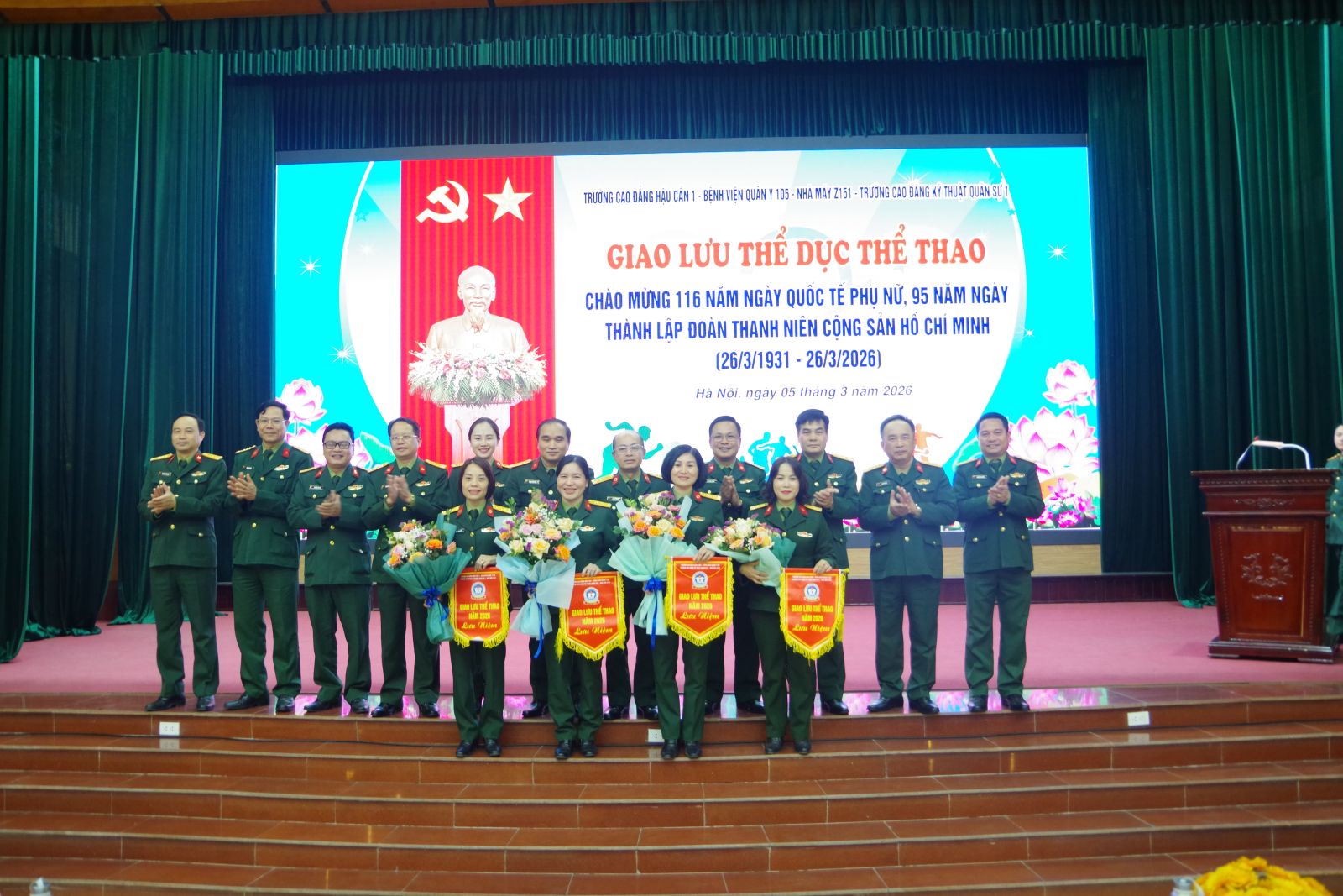 SÔI NỔI CÁC HOẠT ĐỘNG KỶ NIỆM 116 NĂM NGÀY QUỐC TẾ PHỤ NỮ, 95 NĂM NGÀY THÀNH LẬP ĐOÀN THANH NIÊN CỘNG SẢN HỒ CHÍ MINH HƯỚNG TỚI KỶ NIỆM 60 NĂM NGÀY TRUYỀN THỐNG TRƯỜNG CAO ĐẲNG HẬU CẦN 1