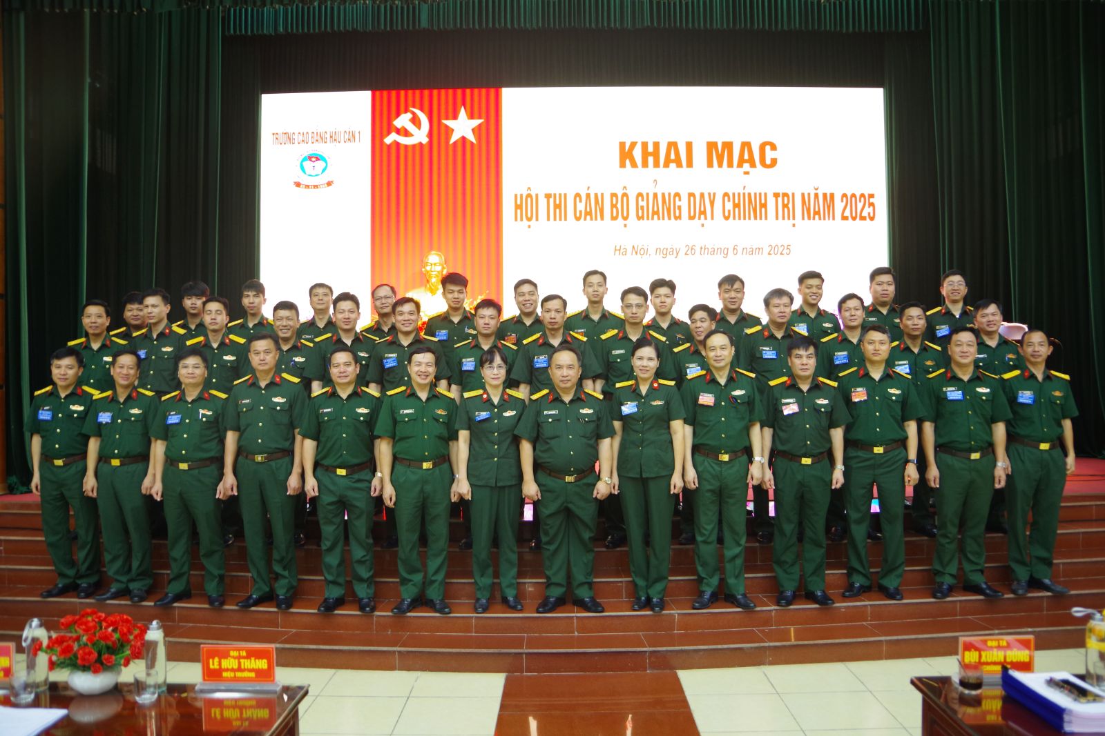 Sôi nổi, thiết thực Hội thi cán bộ giảng dạy chính trị năm 2025 của Trường Cao đẳng Hậu cần 1