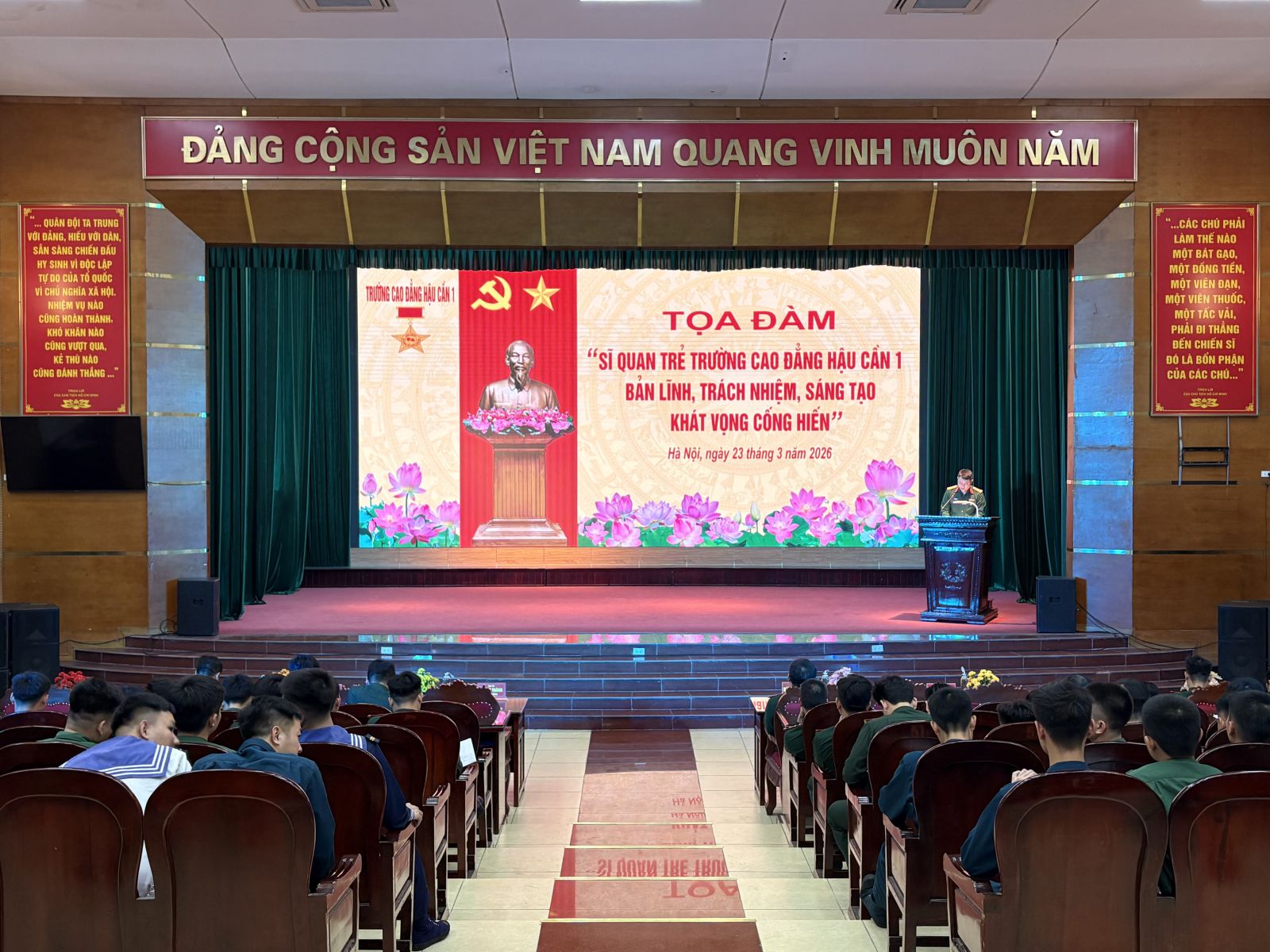 “SĨ QUAN TRẺ TRƯỜNG CAO ĐẲNG HẬU CẦN 1 – BẢN LĨNH, TRÁCH NHIỆM, SÁNG TẠO, KHÁT VỌNG CỐNG HIẾN”