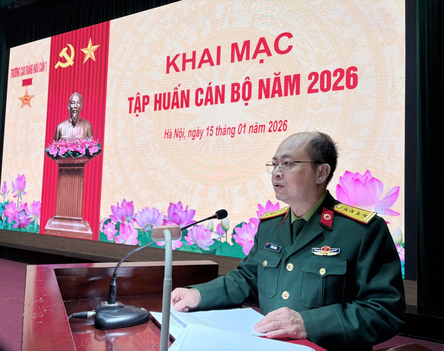 TRƯỜNG CAO ĐẲNG HẬU CẦN 1 TỔ CHỨC TẬP HUẤN CÁN BỘ NĂM 2026