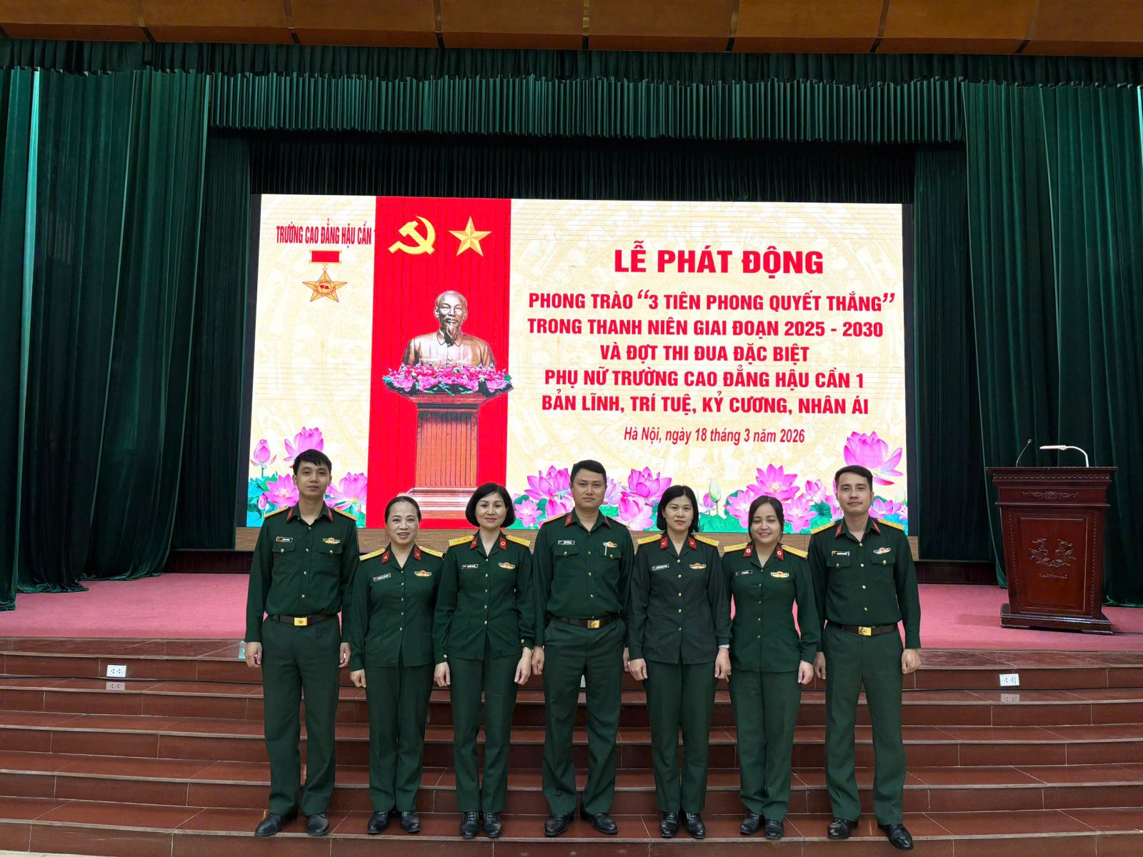 KHƠI DẬY KHÍ THẾ THI ĐUA QUYẾT THẮNG TẠI TRƯỜNG CAO ĐẲNG HẬU CẦN 1